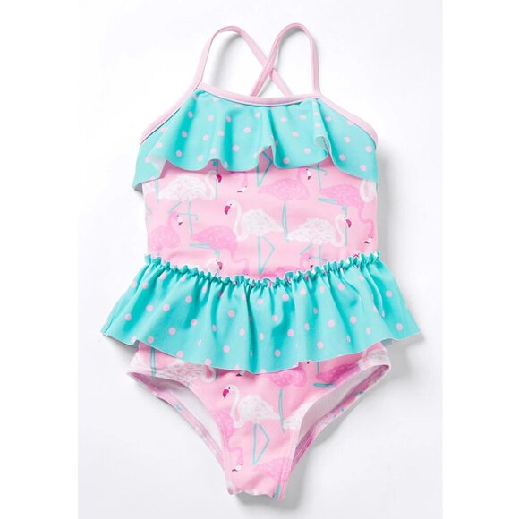 Matilda Jane | Enchanted Garden Island Party One-Piece Girls Swimsuit | Size 10 - Picture 2 of 8